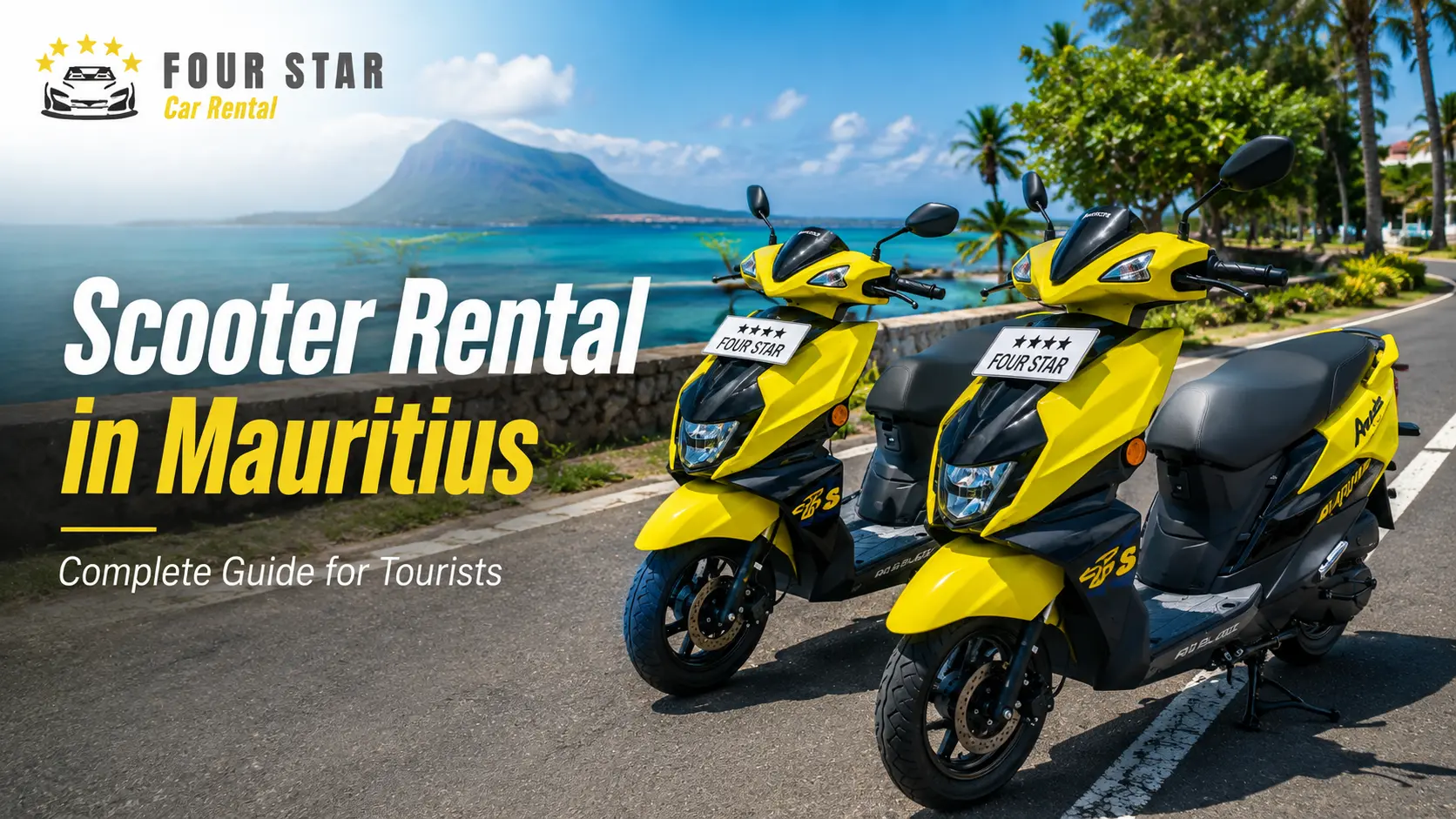Guide de location de scooter à Maurice avec scooter 125cc pour les voyageurs
